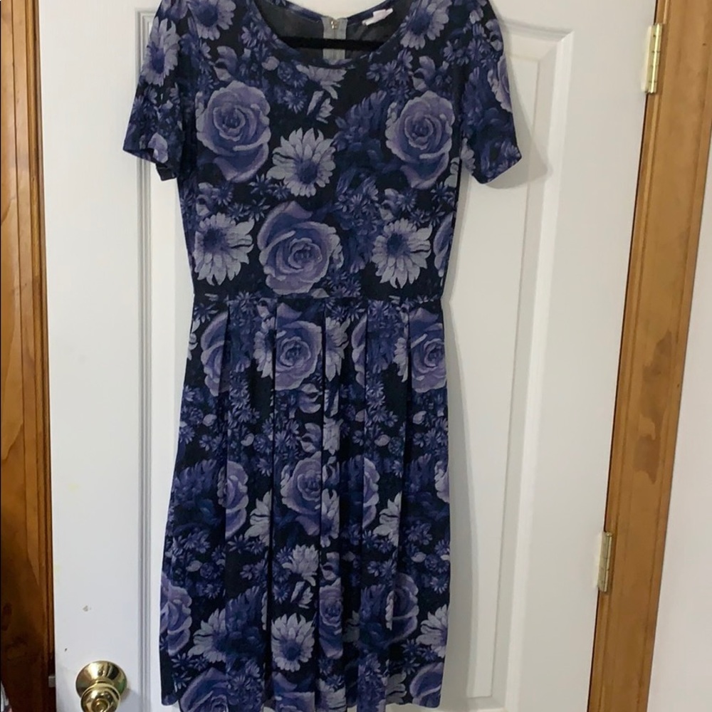 Lularoe Amelia dress roses